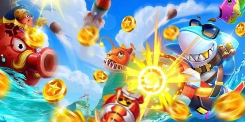 Create an atmosphere of playing fish shooting with family